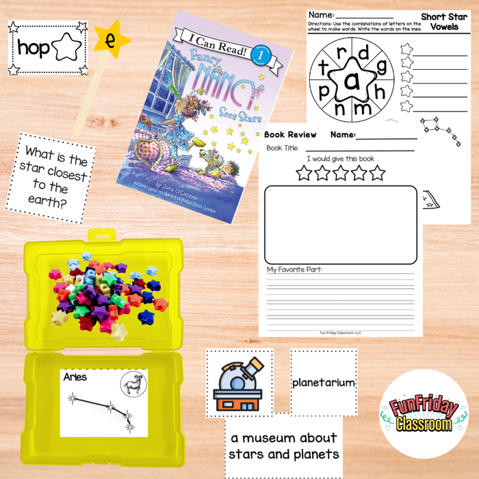 Fancy Nancy Sees Stars - Begin with Books - Kindergarten Crate