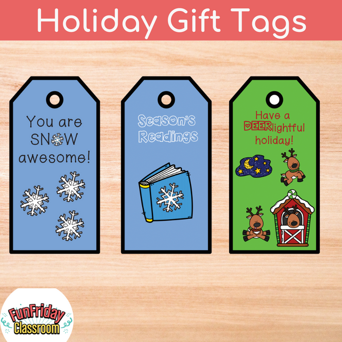 Holiday Gift Tags - Fun Friday Classroom