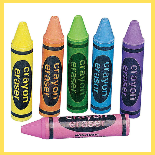 crayon erasers - Kindergarten Crate