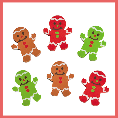 Gingerbread Mini Erasers