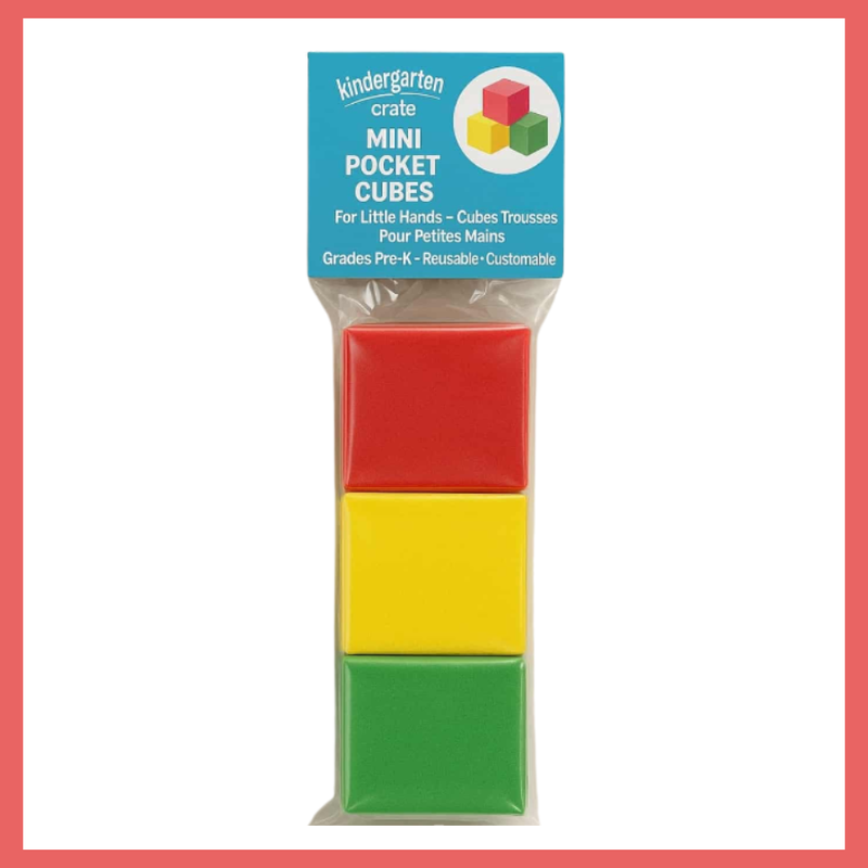 Mini Pocket Cubes (set of 3) - Kindergarten Crate