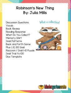 Robinson's New Thing - Begin with Books - Kindergarten Crate