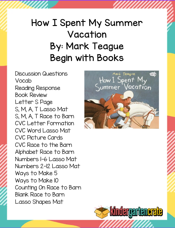 How I Spent My Summer Vacation - Begin with Books