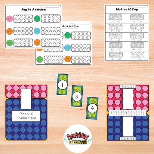 10 Frame Pop It Activities - Fun Friday Classroom