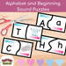 Alphabet and Beginning Sound Puzzles - Heart Theme - Fun Friday Classroom