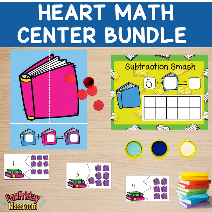 Addition / Subtraction Center Bundle - Book Themed