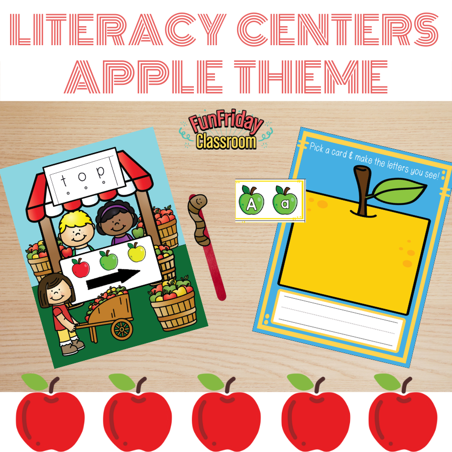 Apple Theme Literacy Centers Kindergarten Crate   AppleLit1 1200x1200 