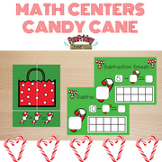 Candy Cane Theme - Math Centers - Addition and Subtraction - Fun Friday Classroom