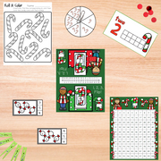 Candy Cane Theme - Math Centers - Numbers and Counting Bundle - Fun Friday Classroom