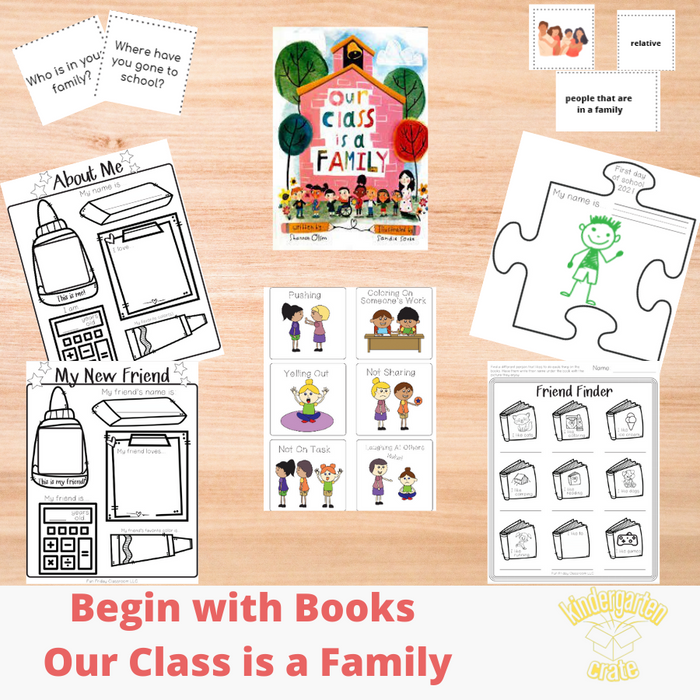 Our Class is a Family - Begin with Books - Fun Friday Classroom