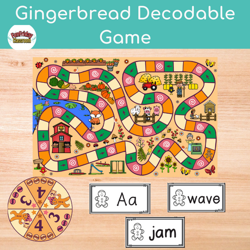Gingerbread Decodable Game - Fun Friday Classroom