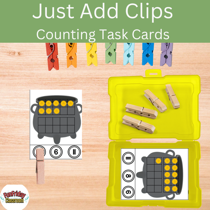 Counting Task Cards - Pot of Gold - Kindergarten Crate