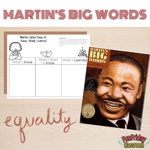 Martin's Big Words - Begin with Books - Fun Friday Classroom
