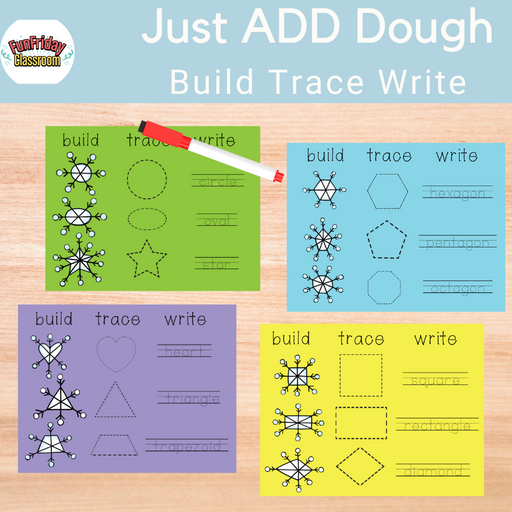 Snowflake - Build Trace Write - Fun Friday Classroom