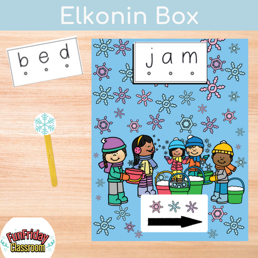 Snowflake Elkonin Box - Fun Friday Classroom