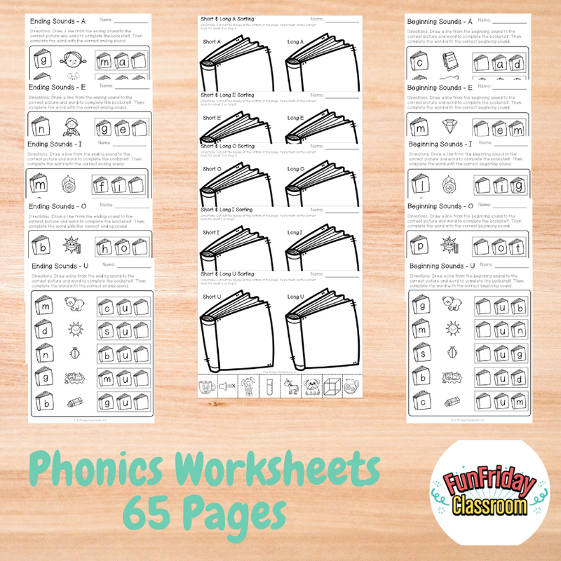 School Supply Theme - Literacy Centers - Fun Friday Classroom