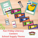 School Supply Theme - Literacy Centers - Fun Friday Classroom