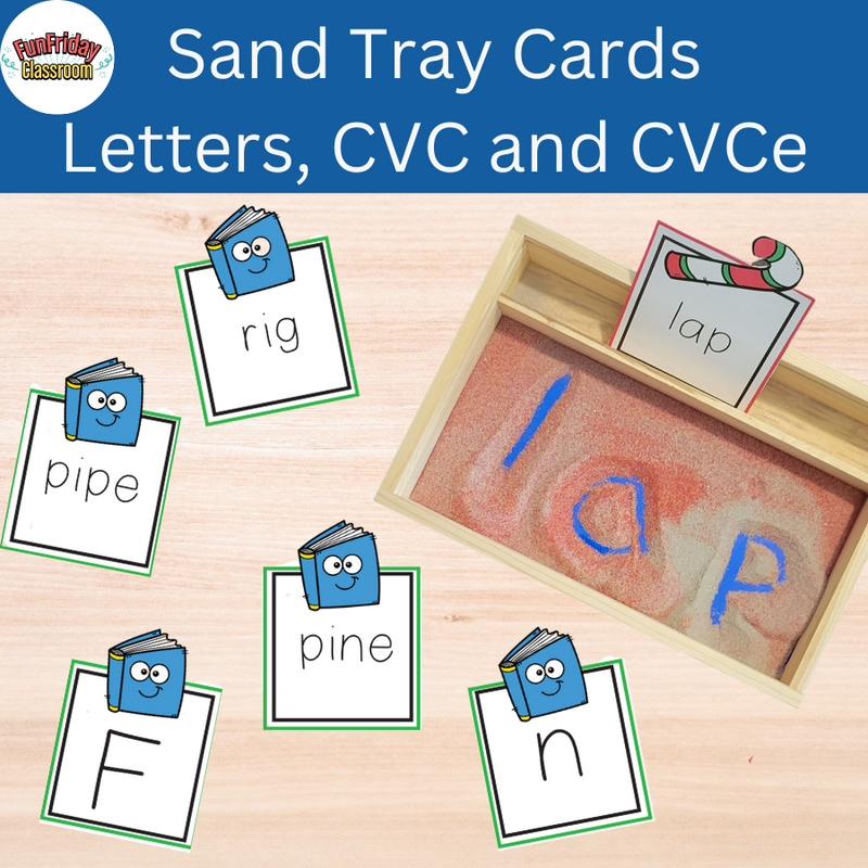 Sand Tray Cards - Book Theme - Kindergarten Crate