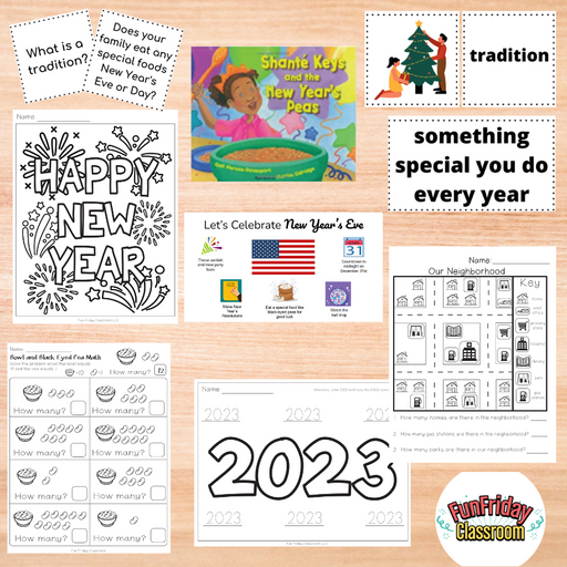 Shante Keys and the New Year's Peas - Begin with Books - Fun Friday Classroom