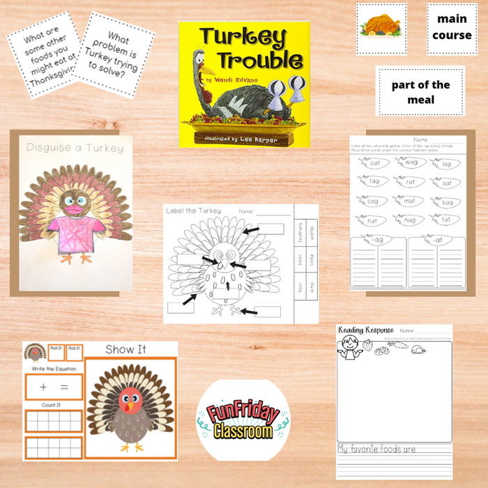 Turkey Trouble - Begin with Books - Fun Friday Classroom