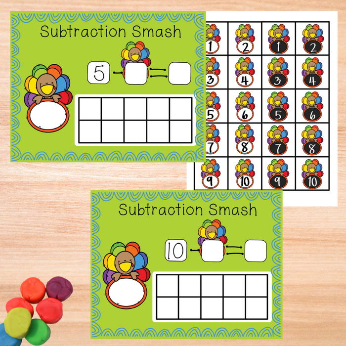 Turkey Theme - Math Centers - Addition and Subtraction - Fun Friday Classroom