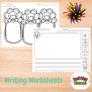 Turkey Theme - Literacy Centers - Fun Friday Classroom