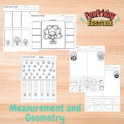 Turkey Theme - Math Centers - Measurement and Geometry - Fun Friday Classroom
