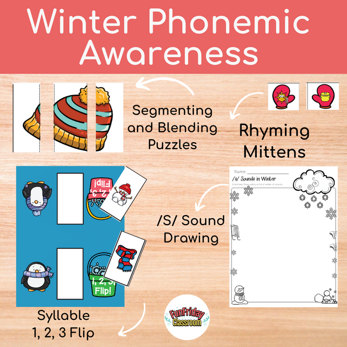 Winter Phonemic Awareness - Fun Friday Classroom