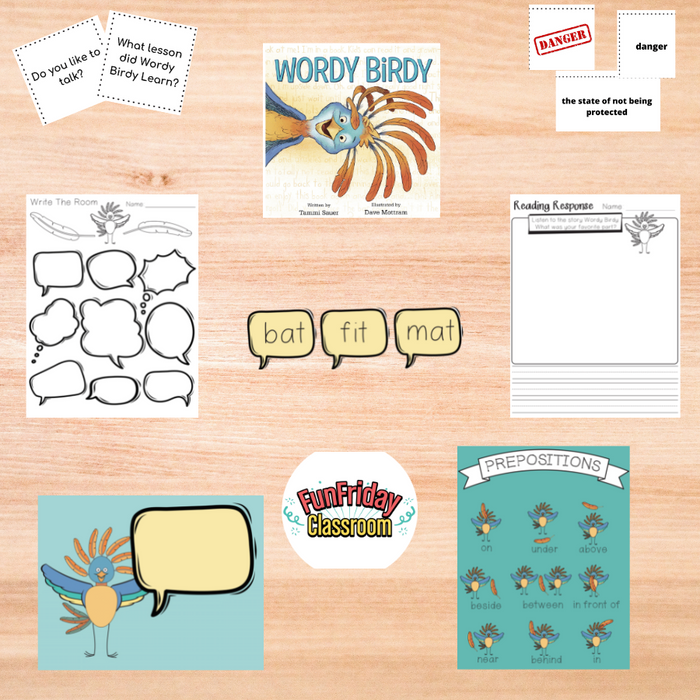 Wordy Birdy - Begin with Books - Fun Friday Classroom