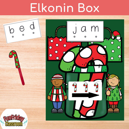 Candy Cane Elkonin Box - Fun Friday Classroom