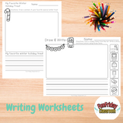 Candy Cane Theme - Literacy Center Bundle - Fun Friday Classroom