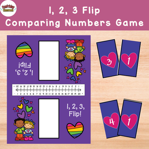 1, 2, 3 Flip - Heart Theme - Fun Friday Classroom