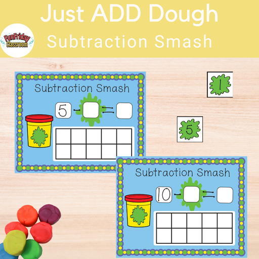 School Supply Theme - Subtraction Smash - Fun Friday Classroom